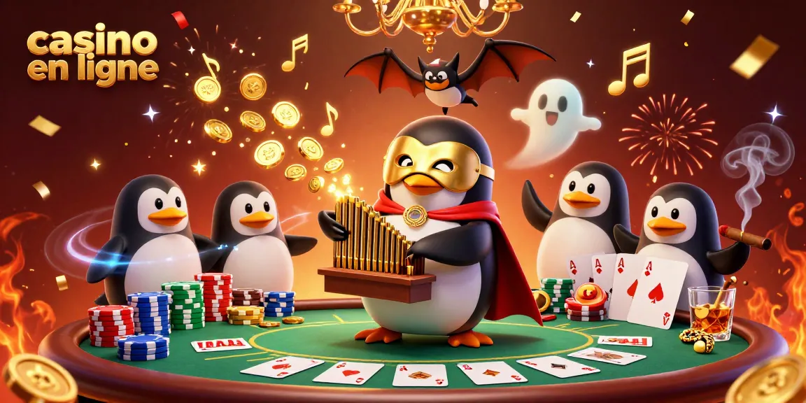 Profitez d'une expérience immersive avec notre illustration numérique de casino en ligne illustrant une ambiance festive et ludique.