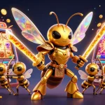 Experience OP88's vibrant casino atmosphere with animated hornets and jackpot excitement.