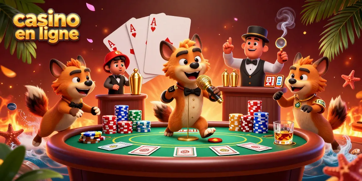 Dans ce casino en ligne, des hyènes s'amusent tout en rendant hommage aux jeux de cartes et aux cocktails.