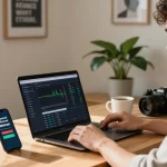 Explore the Hyperliquid referral code (8000USDT) benefits in a modern home office setting.