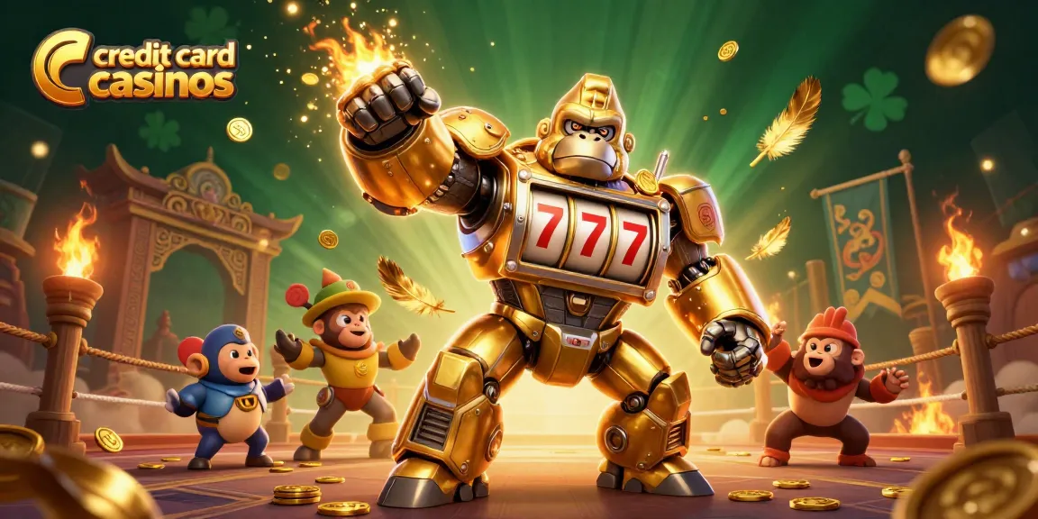 Experience thrilling gameplay at credit card casinos with dynamic slots and vibrant characters.