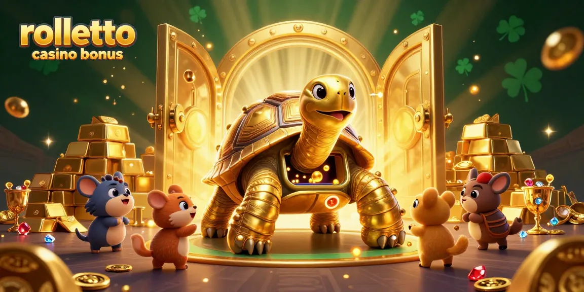 Explorez le bonus Rolletto casino et ses conditions dans une scène de jeu dynamique avec des éléments luxueux.