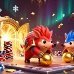 Découvrez les machines à sous Simsinos avec une scène de jeu dynamique et immersive.