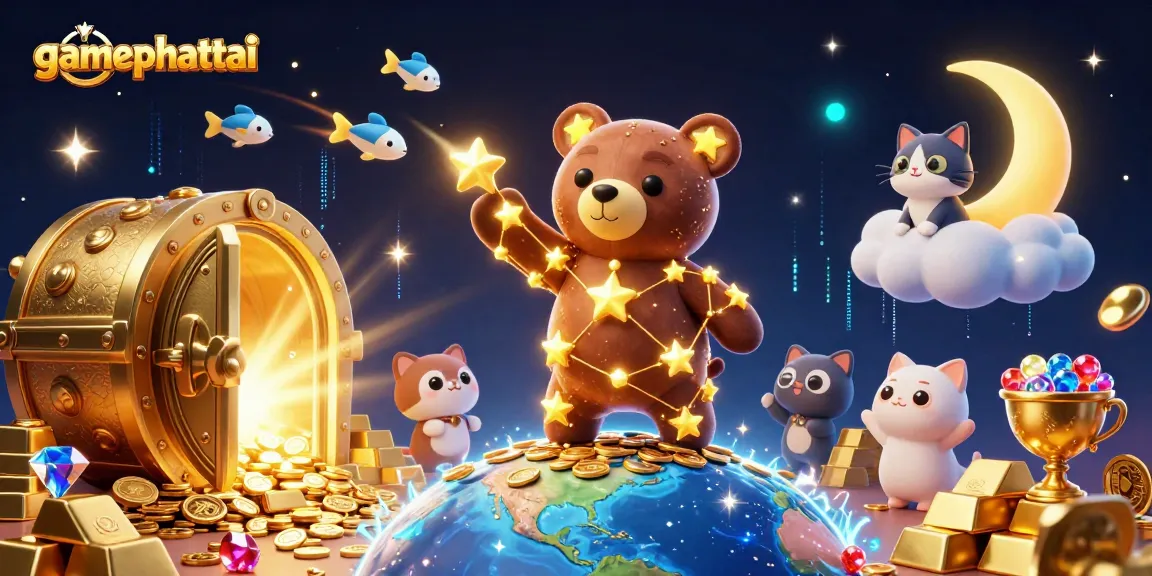 Experience thrilling gamephattai action with vibrant 3D treasure elements and engaging characters.