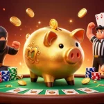 Diving into dipo4d's vibrant online casino scene, featuring an epic sumo wrestler and dynamic chip action.