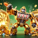 Experience thrilling wins with taigamebancaanxu's vibrant slot machine action in a dynamic 3D scene.