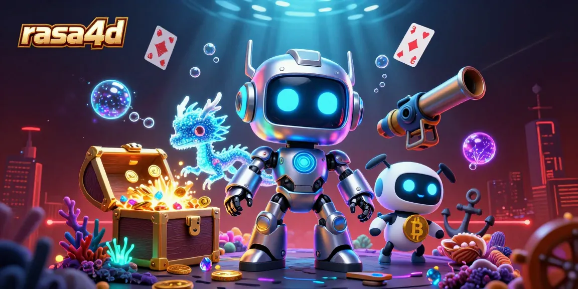Rasa4D menghadirkan pengalaman bertaruh dengan karakter robot futuristik dan elemen perjudian mengesankan.