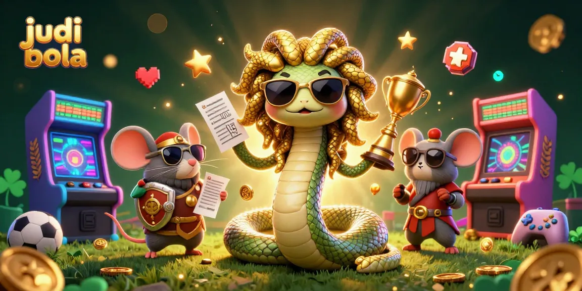 Engage in judi bola action with a vibrant 3D illustration showcasing sports characters and gaming excitement.