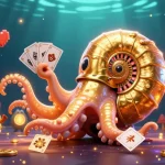 Engage with exciting xxx-themed digital gaming action featuring a giant nautilus roulette and glowing elements.