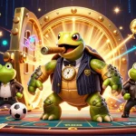 Bet on a mix parlay while enjoying a dynamic casino scene with a snapping turtle and bullfrogs.
