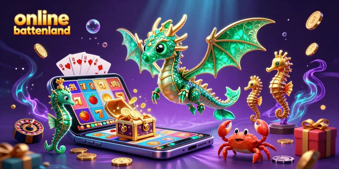 Experience the vibrant world of online casino buitenland with a magical sea dragon and colorful gambling elements.
