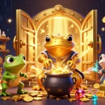 Experience thrilling wins at FV88 casino with an enchanting scene of gold and magic.