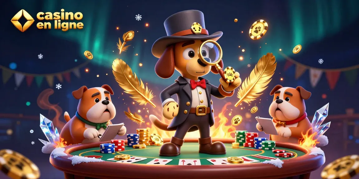 Un jeu captivant de casino en ligne avec des personnages d'animation et des éléments de poker.