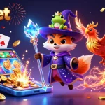 Experience thrilling gameplay with 789bet's enchanting gaming scene featuring a mystical fox and phoenix.