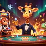 Bolaslot99 enhances your gaming experience with an energetic slot machine scene featuring vibrant characters.