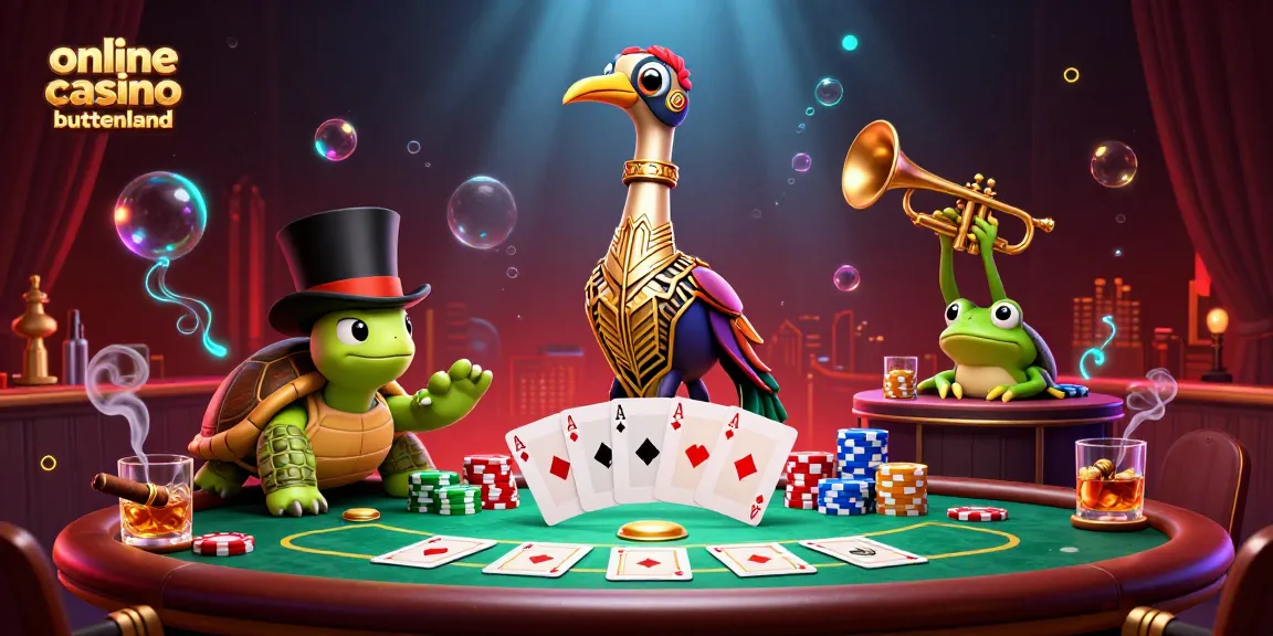 Experience vibrant gaming at online casino buitenland featuring unique characters and poker elements.