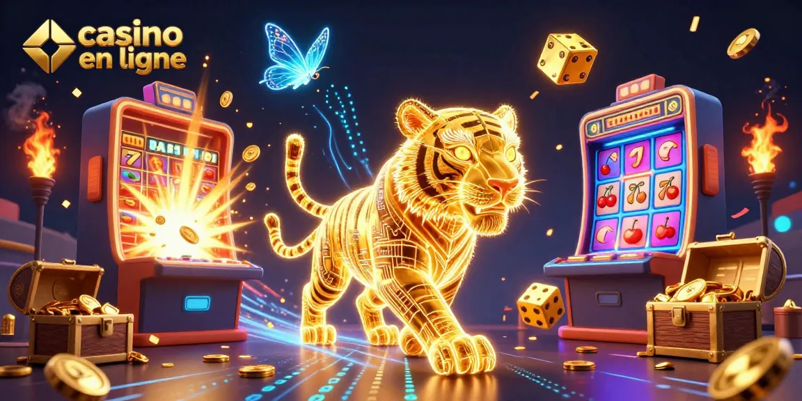 Gagnez avec passion au casino en ligne grâce à cette illustration 3D dynamique et colorée.