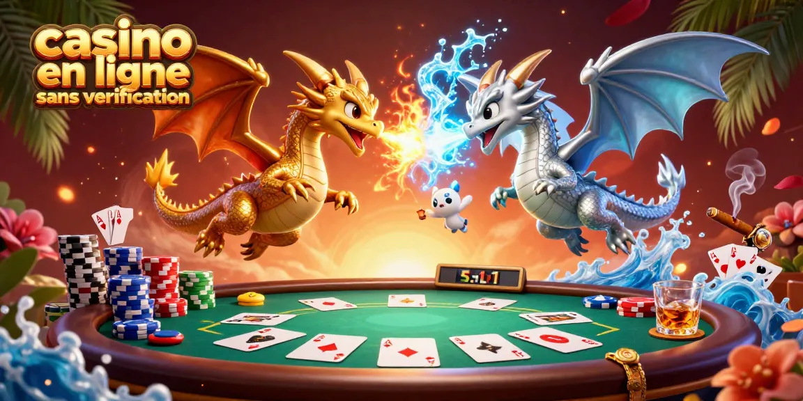 Jouer dans un casino en ligne sans vérification avec un dragon et une ambiance magique.