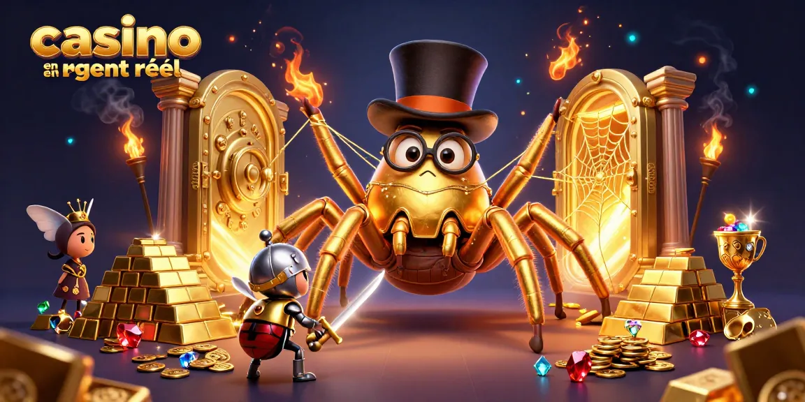 Plongez dans le monde des jeux avec un casino en ligne argent réel animé et coloré.