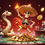 Scopri i migliori siti scommesse mondiali mentre il gallo mariachi celebra su pile d'oro