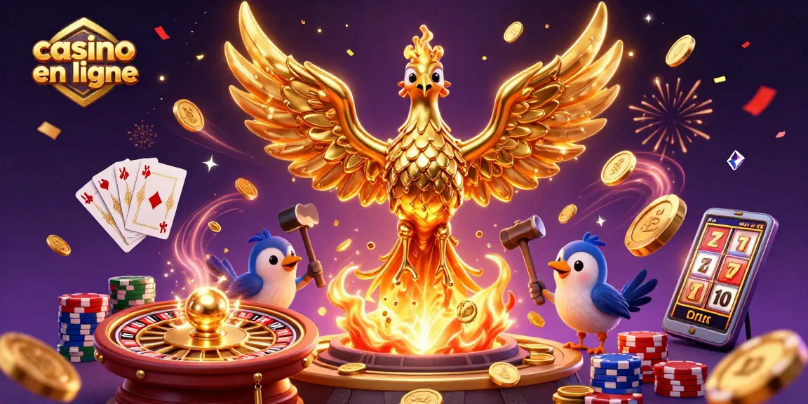 Gagnez avec le casino en ligne grâce au phénix d'or et des éléments de jeu dynamiques.