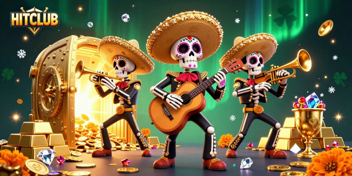 Play thrilling games at HITCLUB while enjoying a vibrant Day of the Dead celebration with exciting casino elements.