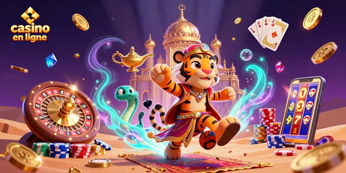 Plongez dans le monde du casino en ligne avec notre illustration captivante de jeu.
