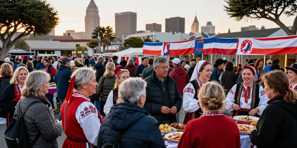 Community gathering at https://www.sfpol.com/ showcasing Polish culture in San Francisco.