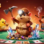 Experience the thrill at lucky88 with a treasure hunter mole and poker excitement.