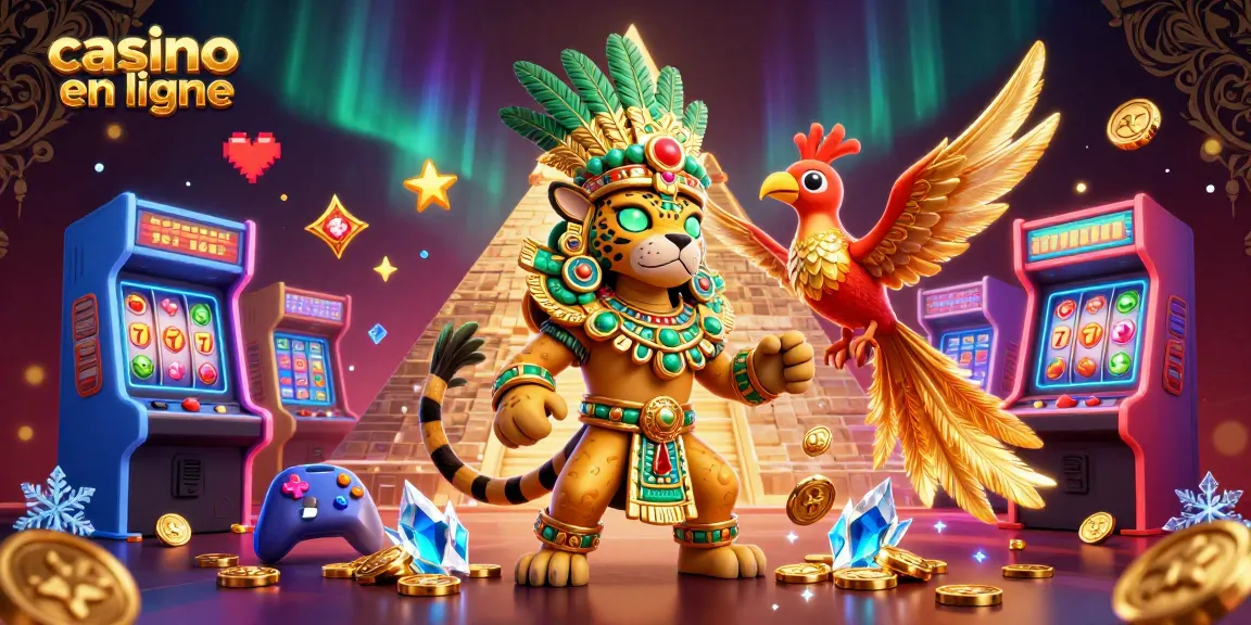 Casino en ligne : illustration dynamique d'un prêtre jaguar avec des symboles de machine à sous éblouissants