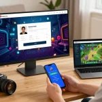 Engaging login scene on https://naga2000.blog showcasing gaming excitement with user-friendly interface and real-time notifications.