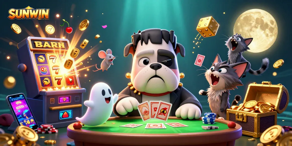 Join the fun at SUNWIN's thrilling casino adventure with unique characters in an exciting gaming scene