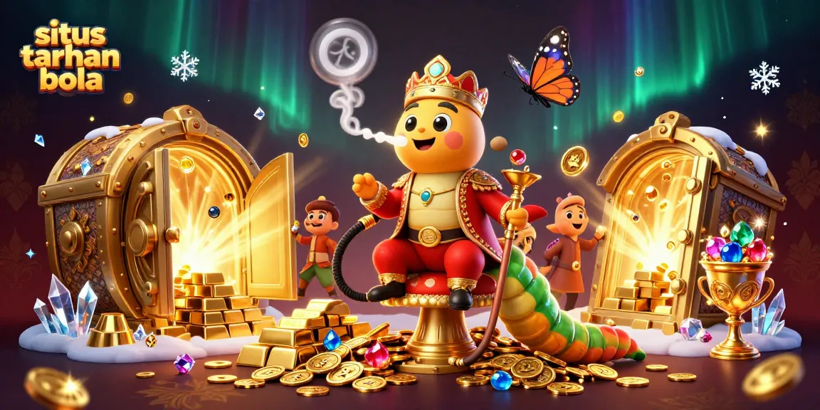 Experience the thrill of situs taruhan bola with dynamic betting excitement represented in this vibrant illustration.