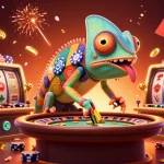 Raih kemenangan di janda4d dengan ilustrasi 3D penuh warna, menampilkan pemilik kasino dan simbol keberuntungan.