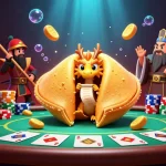 Jouez dans un casino en ligne avec une fortune en or, des dragons sages et des guerriers en garde