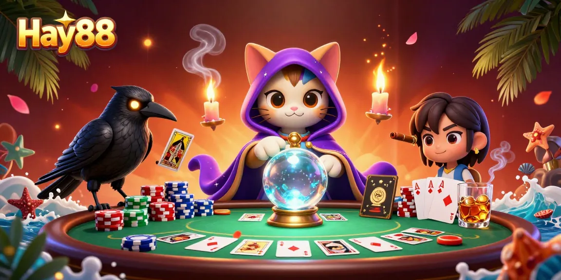 Experience thrilling gameplay and strategies at Hay88 with vibrant poker and mystical characters.