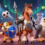 Profitez des avantages du bonus SpinBoss Casino avec des personnages de chevaliers et des éléments de jeu captivants.