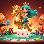 Experience thrilling gameplay at Hay88 with a vibrant scene of colorful characters enjoying poker action.