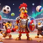 Experience taruhan bola aplikasi with a vibrant 3D arena featuring dynamic sports elements and engaging characters.