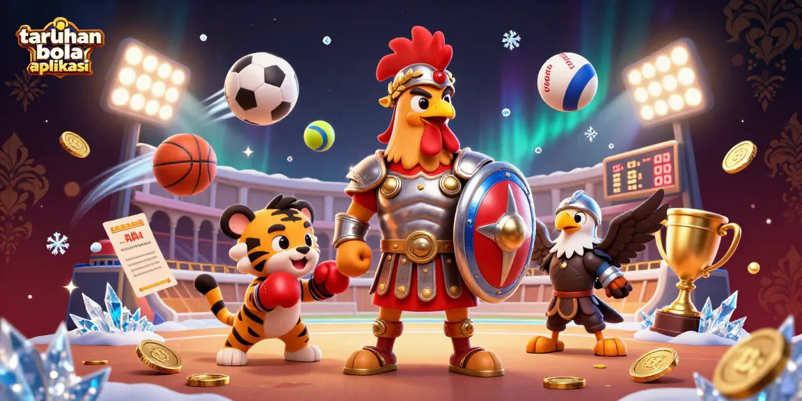 Experience taruhan bola aplikasi with a vibrant 3D arena featuring dynamic sports elements and engaging characters.