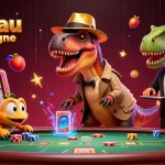 Animez votre expérience avec un nouveau casino en ligne ludique et innovant, illustré par un velociraptor mystérieux.