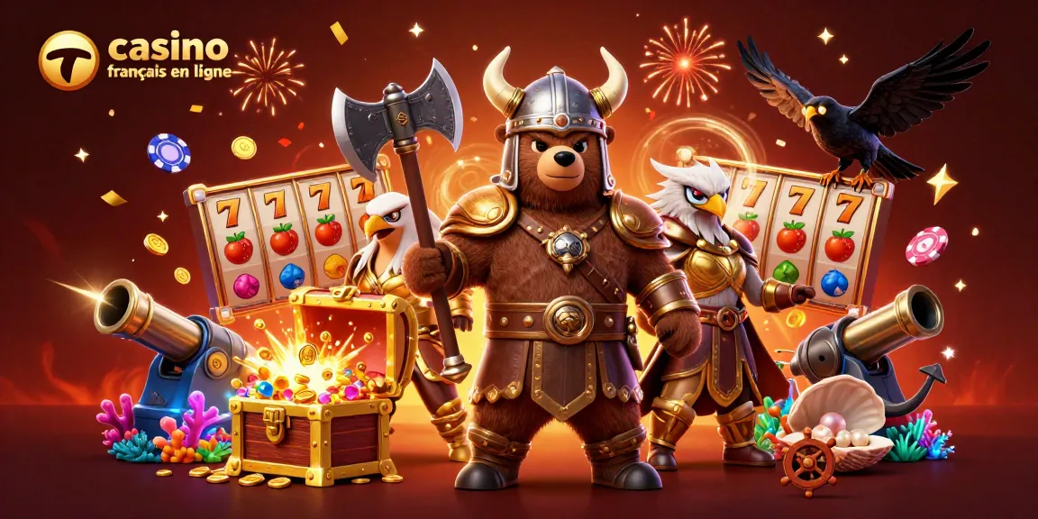 Profitez de l'excitation des jeux de casino français en ligne avec des personnages audacieux et des éléments de jeu.