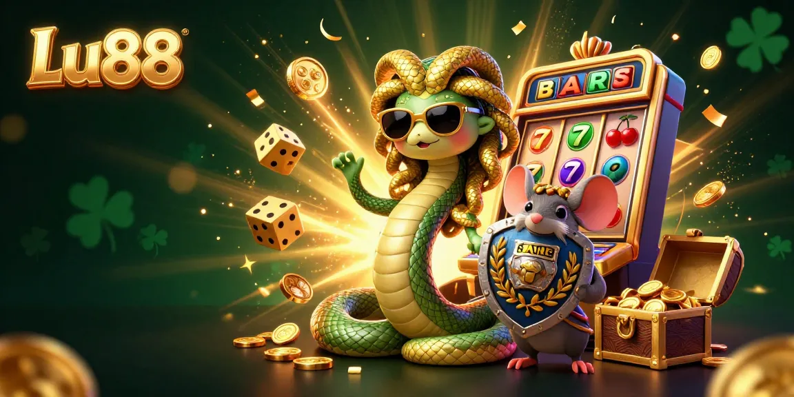 Experience thrilling slots and festive winnings at Lu88, featuring unique characters and vibrant casino action.