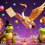 Profitez d'un jeu de casino en ligne animé avec des personnages amusants et des accessoires colorés.