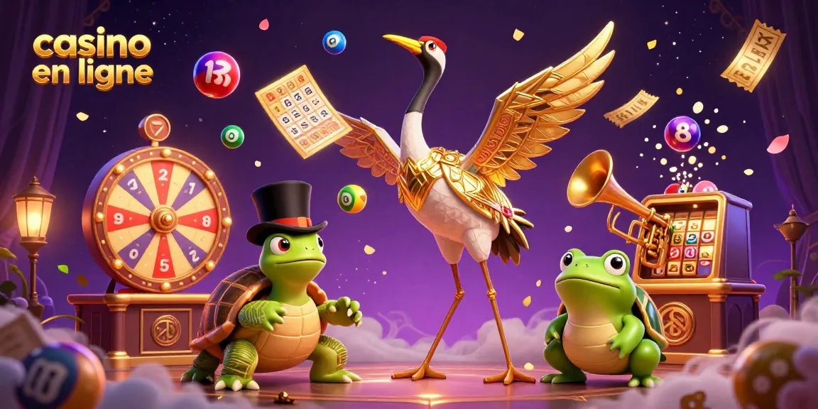 Profitez d'un jeu de casino en ligne animé avec des personnages amusants et des accessoires colorés.
