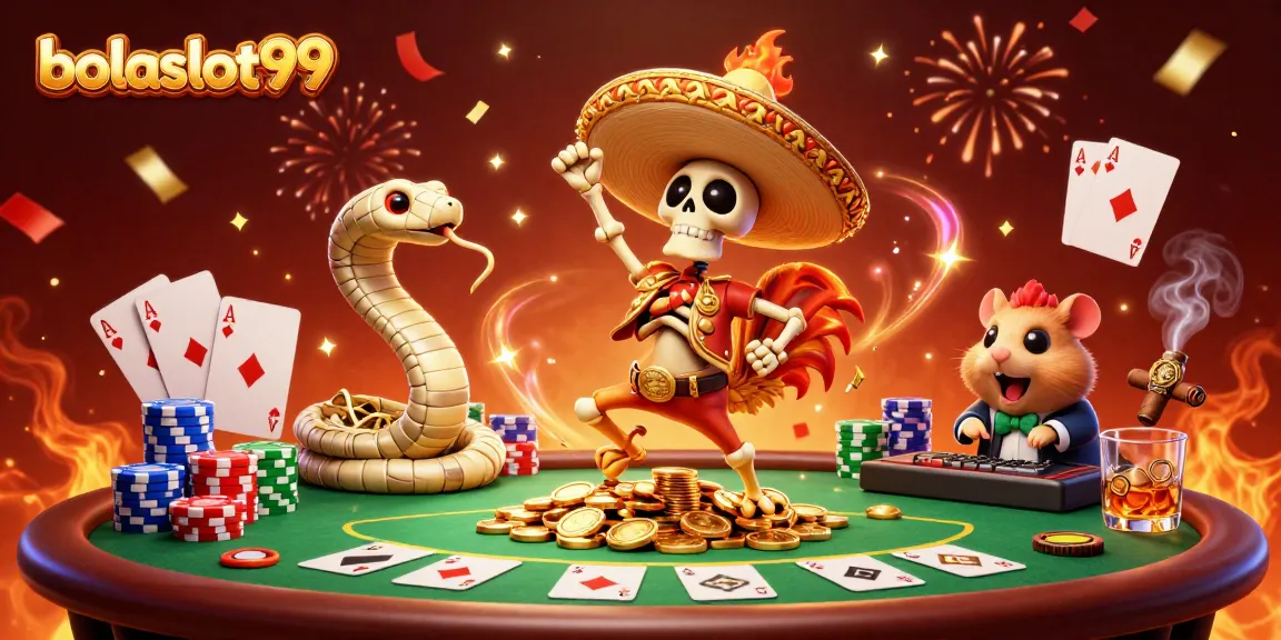Revel in excitement as bolaslot99 brings thrilling casino vibes with vibrant characters and gaming elements.