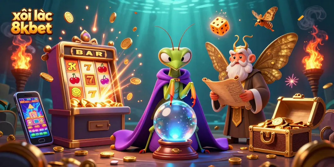 Experience thrilling xôi lạc 8xbet gaming with vibrant casino elements and dynamic characters.