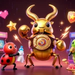 Bet on big wins at hit club with dynamic casino gaming elements in vibrant illustration.