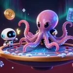 Les jeux au casino en ligne prennent vie avec un poulpe extraterrestre et ses jets de poker animés.