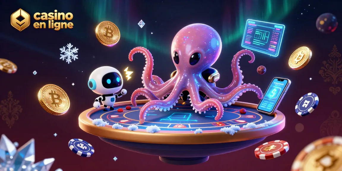 Les jeux au casino en ligne prennent vie avec un poulpe extraterrestre et ses jets de poker animés.